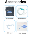 HACENOR New Model Mini 1.5L Portable Continuous Flow Oxygen Concentrator With 4 Hours Internal Battery - FYY-01