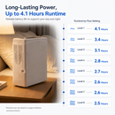HACENOR 93% High Purity Continuous and Pulse Flow Small 1-8L Portable Oxygen Concentrator Machine with 4 Hours Battery Low Noise CHO-06