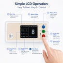 HACENOR 93% High Purity Continuous and Pulse Flow Small 1-8L Portable Oxygen Concentrator Machine with 4 Hours Battery Low Noise CHO-06