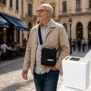 HACENOR Continuous and Pulse Flow Small 1-8L Portable Oxygen Concentrator with 4 Hours Battery Low Noise Work All Night CHO-06