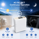 HACENOR 93% High Purity Continuous and Pulse Flow Small 1-8L Portable Oxygen Concentrator Machine with 4 Hours Battery Low Noise CHO-06