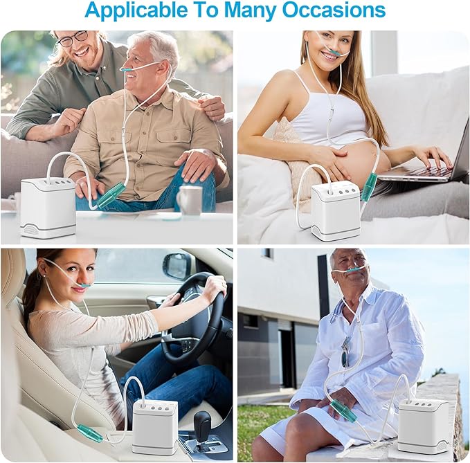 Small Portable 2 Hours Battery 1-2L Oxygen Concentrator | Two Flow ...