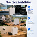 HACENOR 93% High Purity Continuous and Pulse Flow Small 1-8L Portable Oxygen Concentrator Machine with 4 Hours Battery Low Noise CHO-06