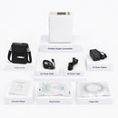 HACENOR 93% High Purity Continuous and Pulse Flow Small 1-8L Portable Oxygen Concentrator Machine with 4 Hours Battery Low Noise CHO-06