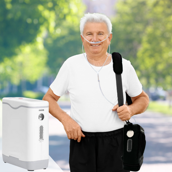 HACENOR 1-5L Adjustable Continuous Flow Portable Oxygen Concentrator HCN-5B