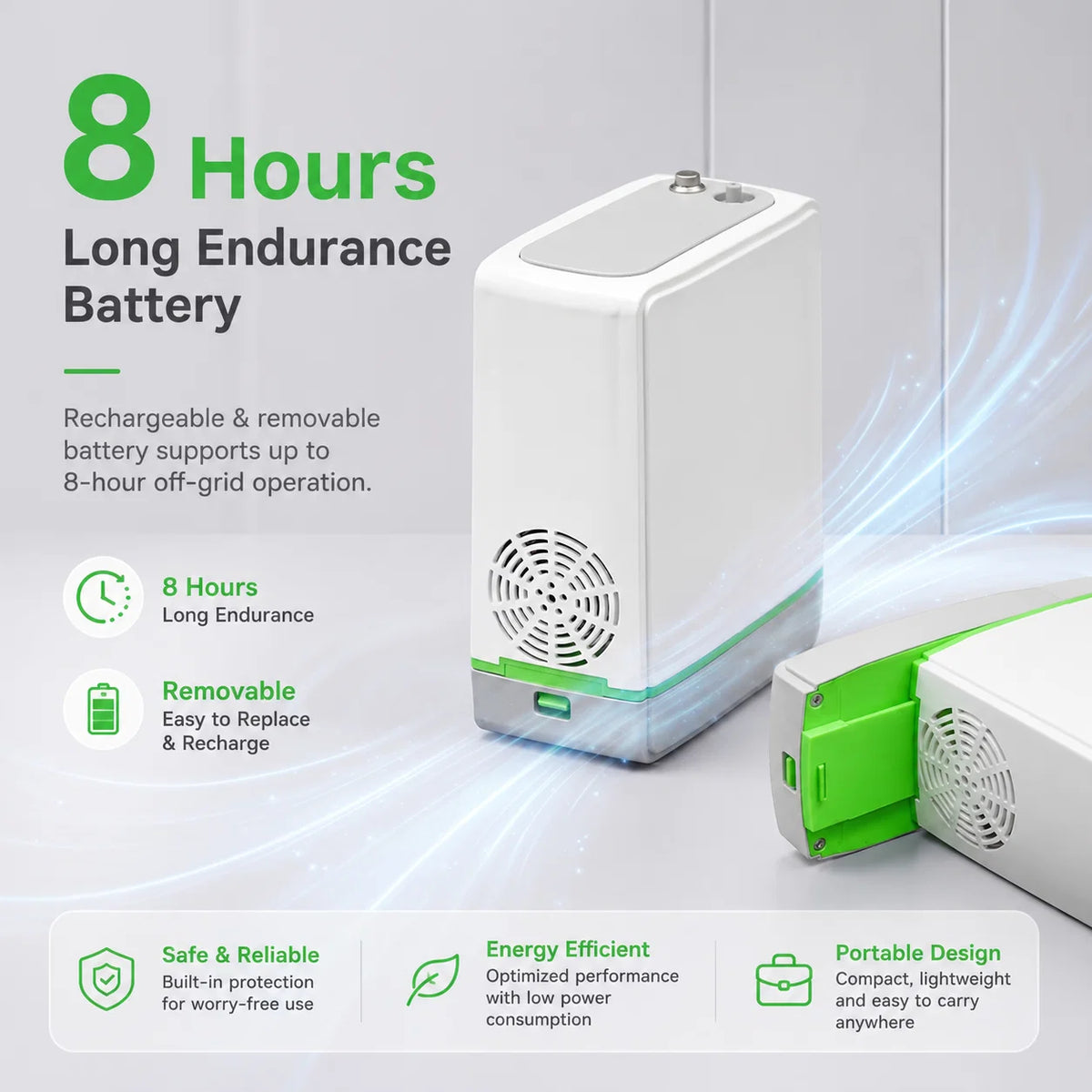 Up to 8 Hours of Battery Life