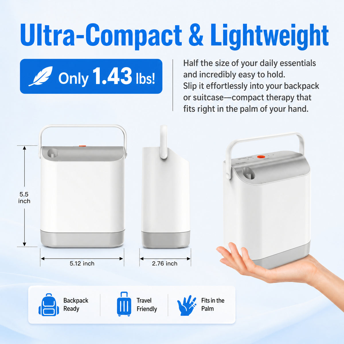 New Mini Oxygen Breathing Machine | Battery Portable Oxygen