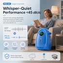 HACENOR Home Use 1-5L Adjustable Continuous Flow Oxygen Concentrator - POC-04