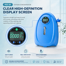 HACENOR Home Use 1-5L Adjustable Continuous Flow Oxygen Concentrator - POC-04