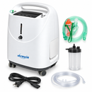 HACENOR 1-5L Home Oxygen Concentrator with Continuous Flow and Up to 93% Purity for Long Term Use and Quiet Overnight Operation - Aeroxi5