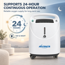 HACENOR Home Use Medical Grade 5L Continuous Flow 93% High Purity Oxygen Concentrator - Aeroxi5