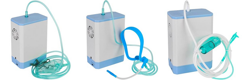 HACENOR Small Portable 3L Battery Continuous Flow Oxygen Concentrator JQ-MINI-01