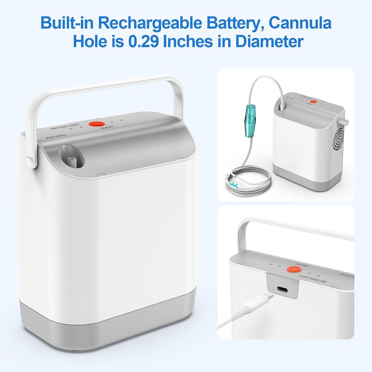Portable 1.5L 4 Hours Internal Battery Oxygen Concentrator