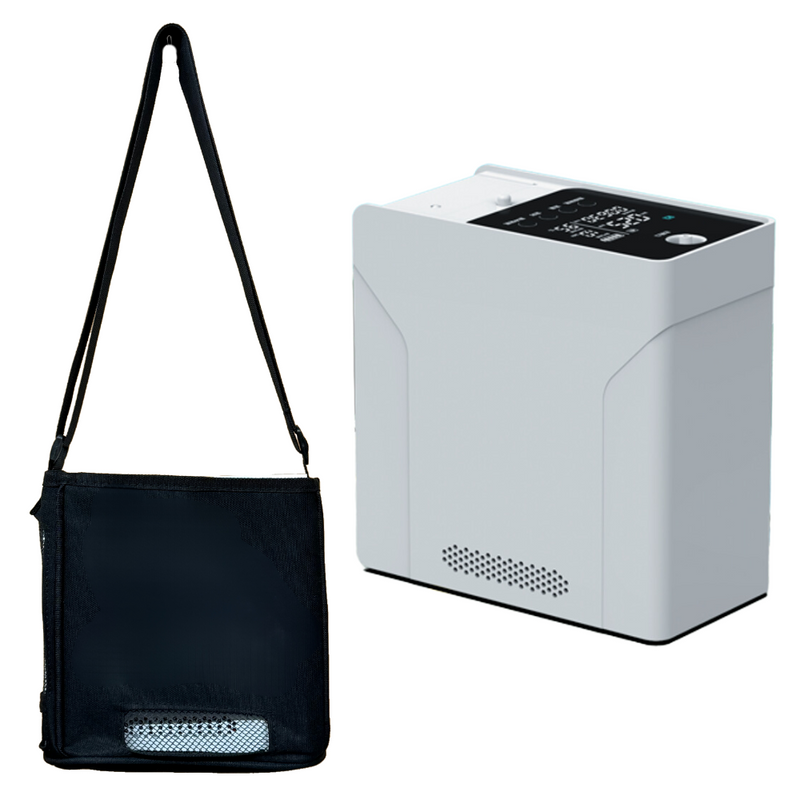 HACENOR Used 7LPM Adjustable Continuous Flow Oxygen Concentrator Portable Oxygen Machine - HCN-7B