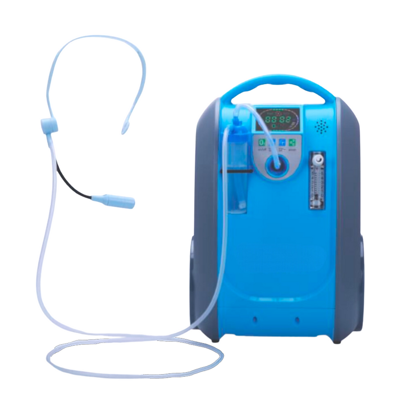 HACENOR Used Portable 2 Hours Battery 5L Continuous Flow Oxygen Concentrator For Travel Use - POC-05