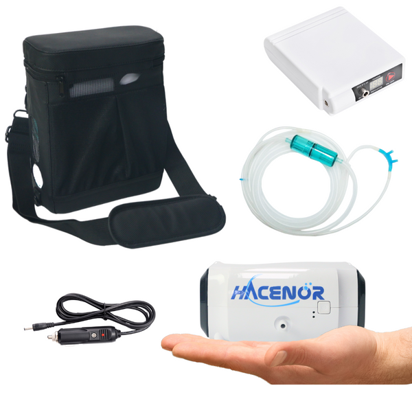 HACENOR 3 Liter Outdoor Use Oxygen Concentrator With Rechargeable Battery HC-30M