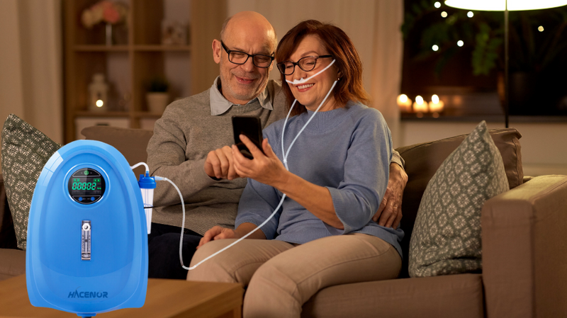 Home Use 1-5L Adjustable Oxygen Concentrator | 93% Oxygen Purity Oxygen ...