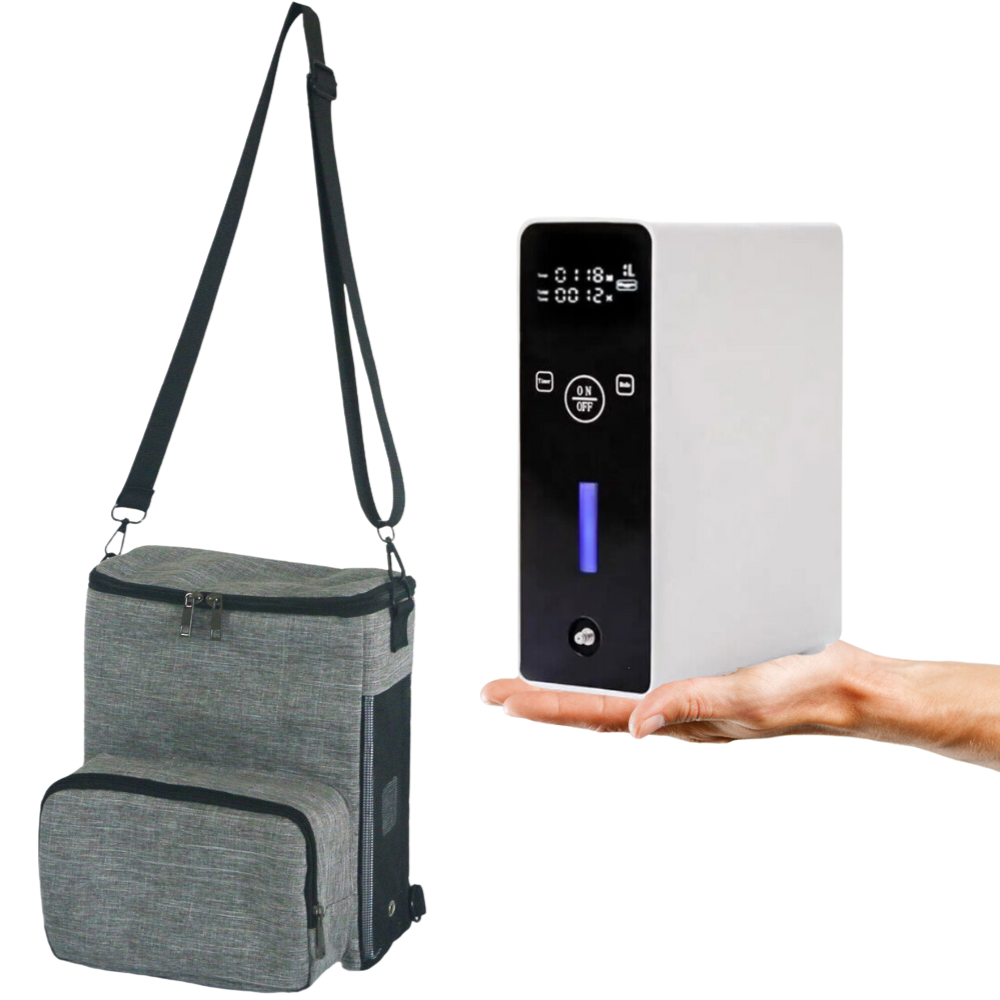 1-5L Adjustable Portable Oxygen Concentrator with 3 Hours Battery