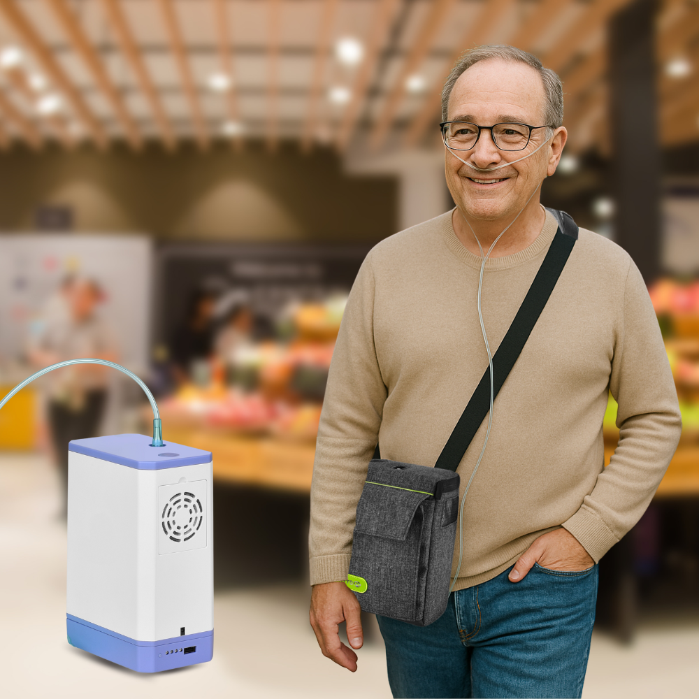 Small Lightweight 3L Portable Oxygen Concentrator | With 2 Hours ...