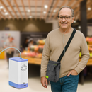 HACENOR Mini Portable 3 Liters Continuous Flow Oxygen Concentrator Low Noise Sleeping Use Continuously WorkJQ-MINI-01