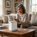 HACENOR 9 Hours Battery 1.5L Continuous Flow Portable Oxygen Concentrator Airplane Friendly For Travle Use FYY-01