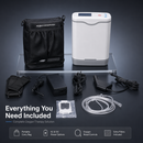HACENOR 1-5L Adjustable Continuous Flow Portable Oxygen Concentrator HCN-5B