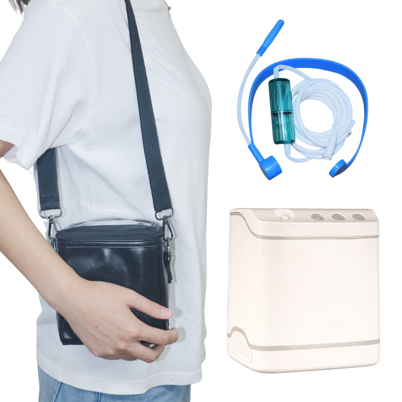 HACENOR Travel Friendly Mobile Oxygen Device Portable 1-2L/Min Internal 2 Hours Battery Oxygen Concentrator For Health Care FYY-03