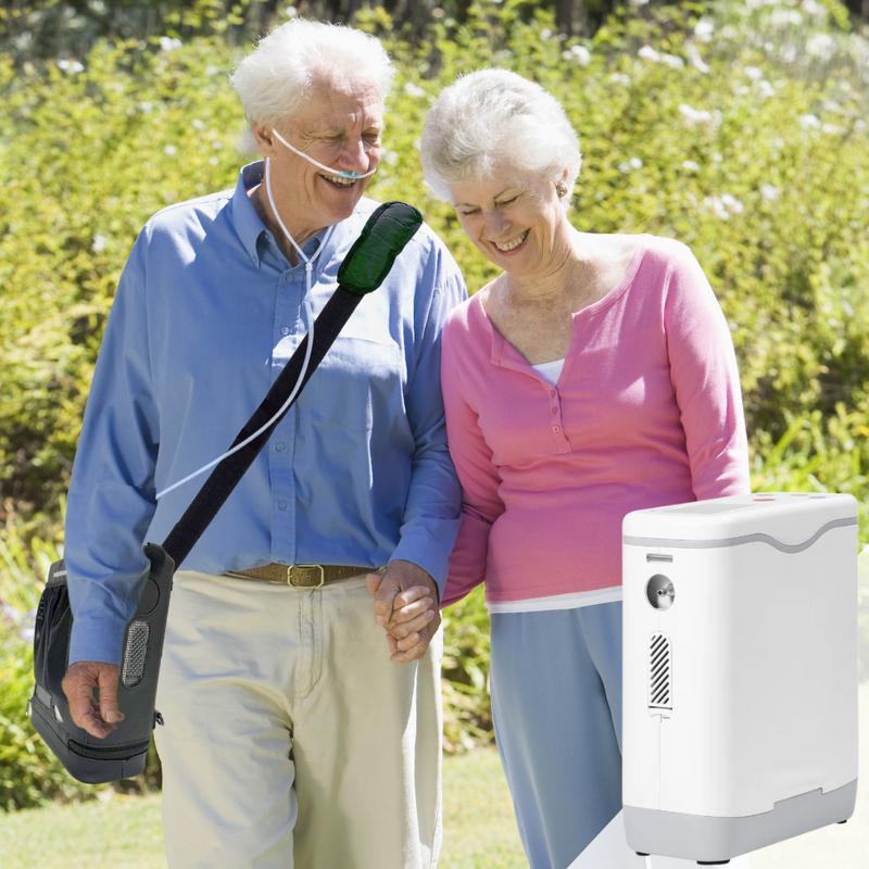 HACENOR 1-5L Adjustable Oxygen Concentrator With Long Life Battery Oxygen-concentrator - HCN-5B