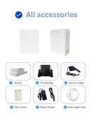 HACENOR 1-8L Continuous and Pulse Flow Portable Oxygen Concentrator Machine with Long-life Battery For Short Trip Travel Use CHO-06