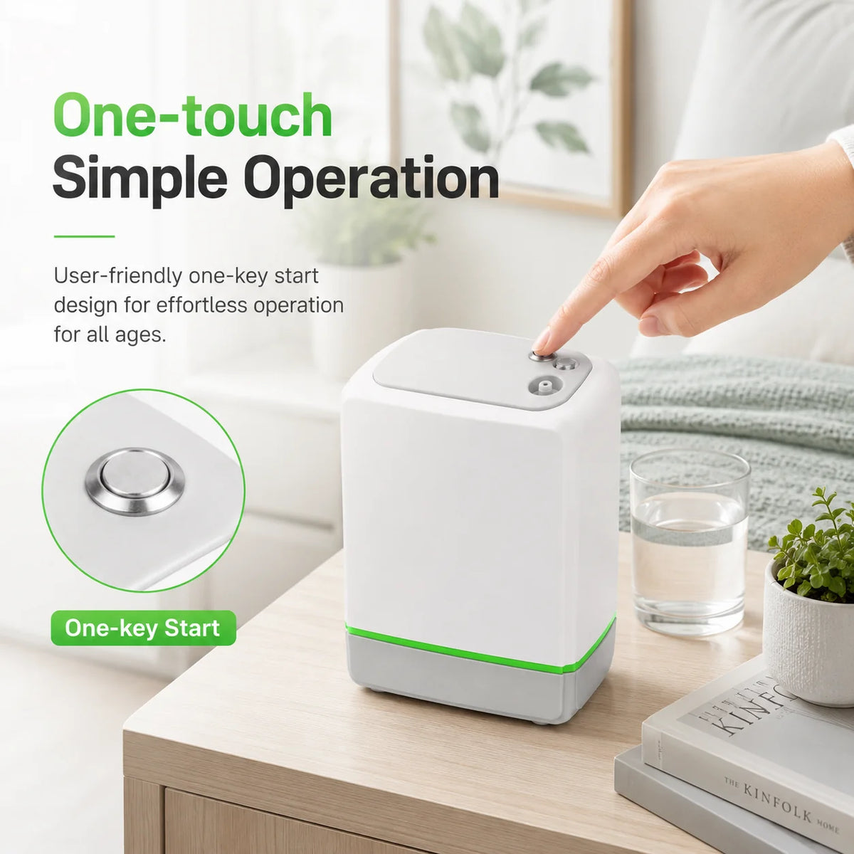 One Button Simple Operation