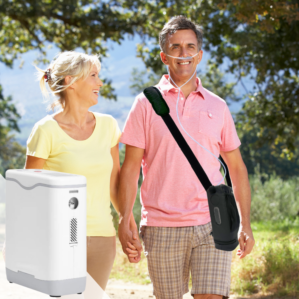 5L Continuous Portable Oxygen Concentrator with 2 Hours Battery | Low ...