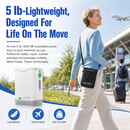 HACENOR 1-5L Adjustable Continuous Flow Portable Oxygen Concentrator HCN-5B