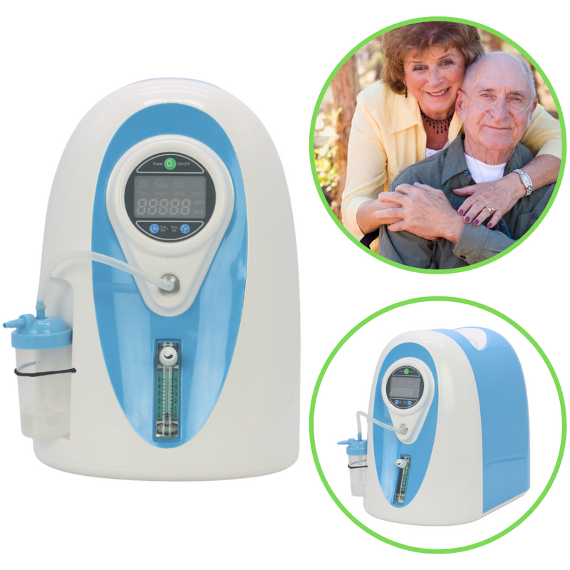 HACENOR 1-5L Continuous Flow Home Use Oxygen Concentrator With High Purity POC-03C