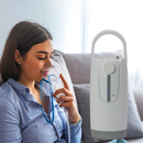 HACENOR Lightweight 1-7L Portable Battery Continuous Flow Oxygen Concentrator With Atomization Function DZ-1BCW