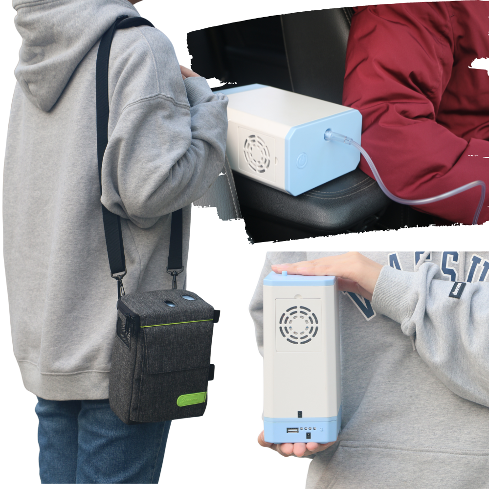 Mini 3L Portable Oxygen Concentrator | With 4 Hours Battery | All