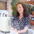 HACENOR 92% High Purity Portable 1-7L Continuous Flow Oxygen Concentrator With 4 Hours Duration Battery DZ-1BCW